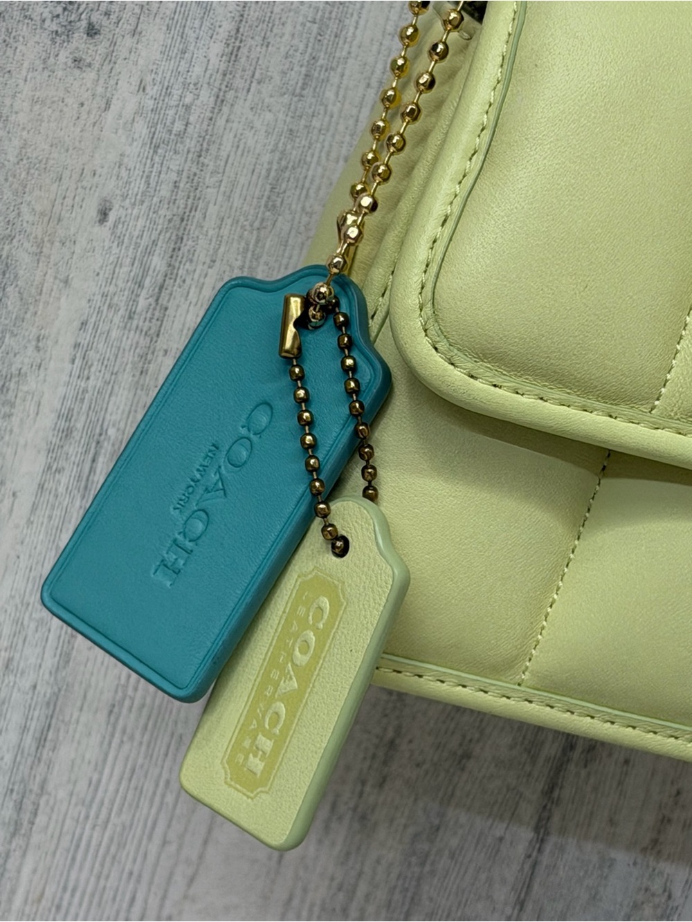 Yellow Coach Turnlock Clutch 20 - Picture 3 of 12